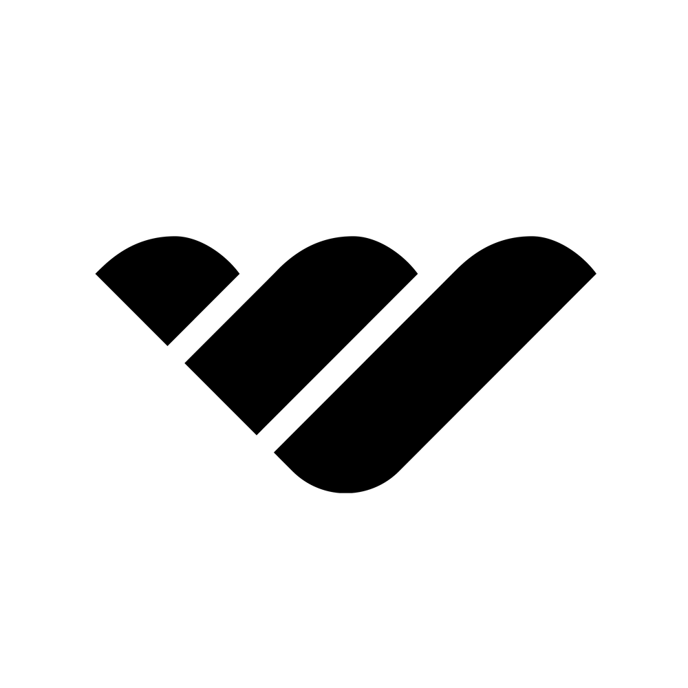 Black Whop brandmark on white avatar